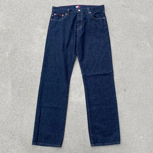 Vintage Y2K Tommy Hilfiger dark wash baggy jeans - Picture 3 of 5
